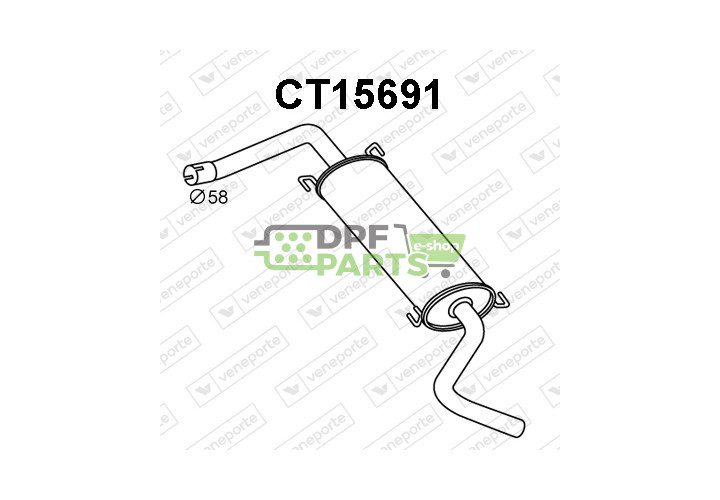 Tłumik CITROËN / FIAT / PEUGEOT - 1352327080 1356081080 1357636080