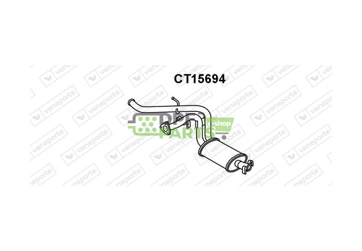 Tlumič CITROËN / PEUGEOT - 1323506080 1726CG 1726CH