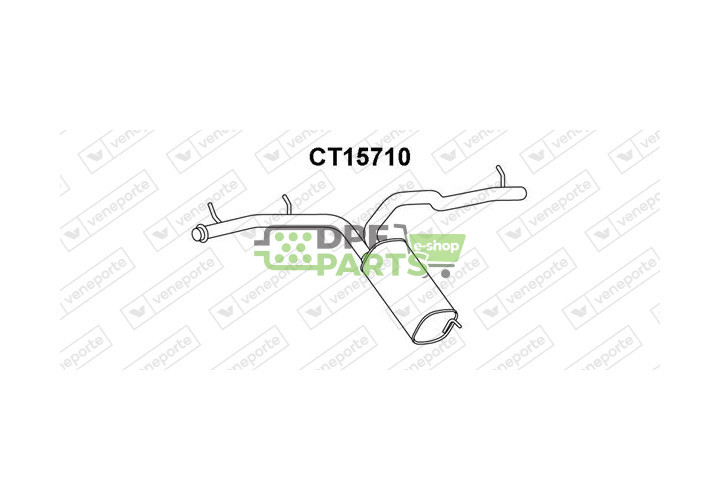 Tlumič CITROËN / FIAT / LANCIA / PEUGEOT - 1400114880 173063 