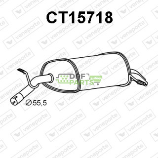 Tłumik CITROËN / PEUGEOT - 1730X5  