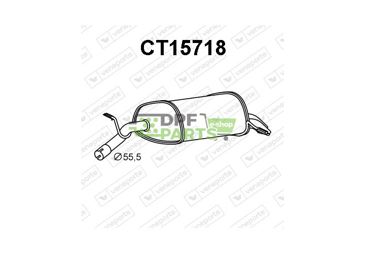 Tłumik CITROËN / PEUGEOT - 1730X5  