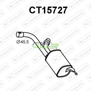 Tłumik CITROËN / FIAT / PEUGEOT - 173053 9661844980 
