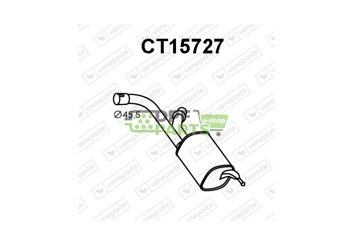 Tlumič CITROËN / FIAT / PEUGEOT - 173053 9661844980 