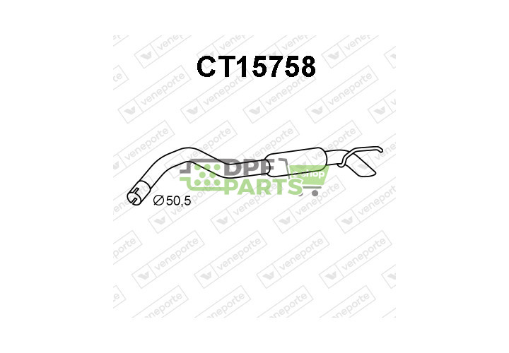 Tłumik CITROËN - 1609043080  