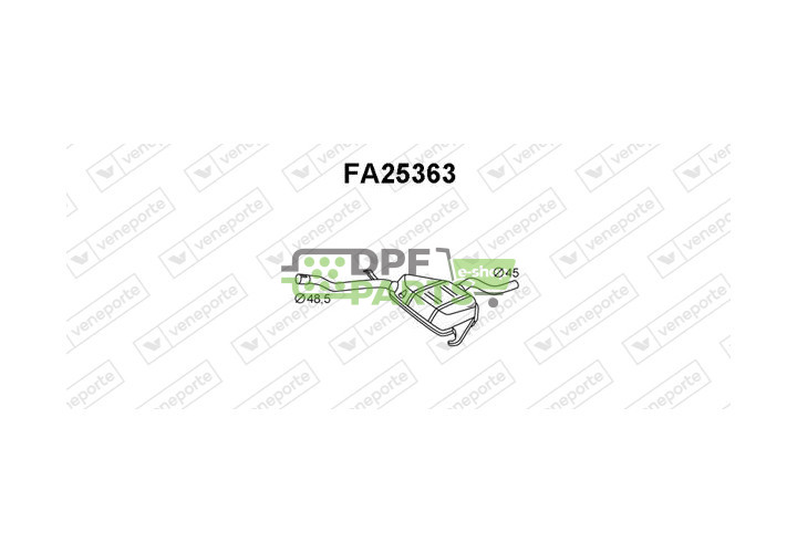 Tlumič FIAT / LANCIA - 7657903 7672043 7674576