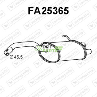 Tłumik FIAT - 51859373 51926787 51986240