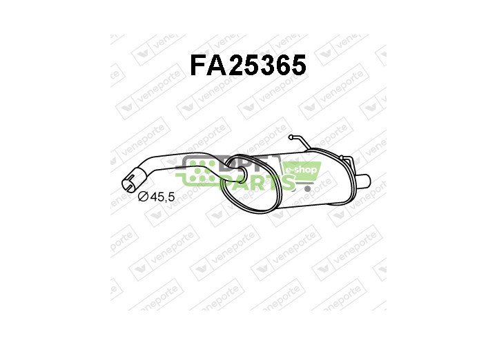 Tlumič FIAT - 51859373 51926787 51986240