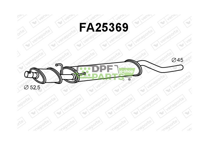 Tłumik FIAT - 46519640