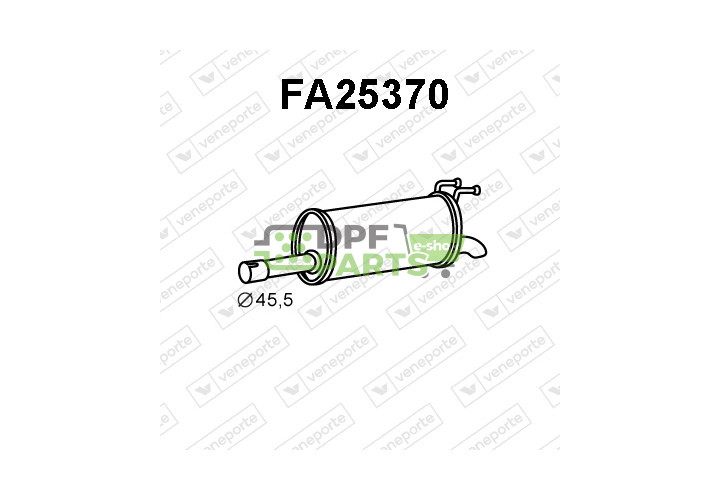 Tłumik FIAT - 46519640 46749263