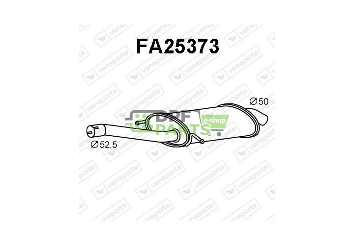 Tłumik FIAT - 46519641 46785046