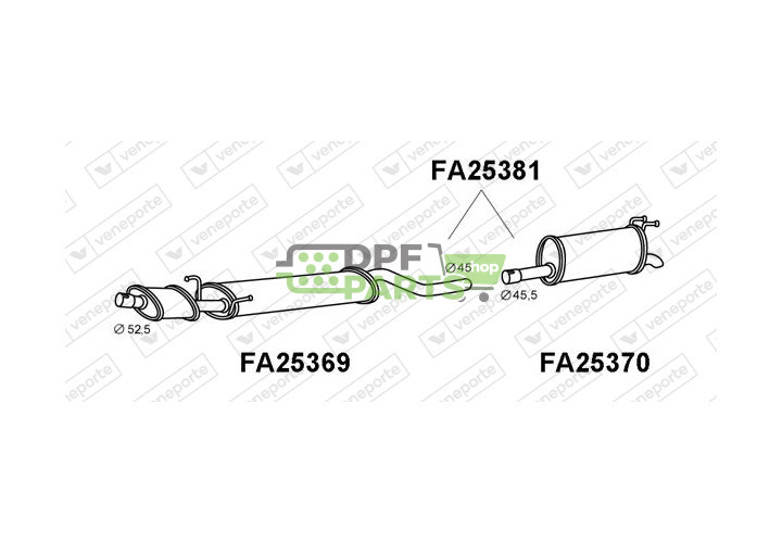 Tłumik FIAT - 46519640  