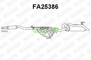 Tłumik FIAT - 46520511 46554991 71765117