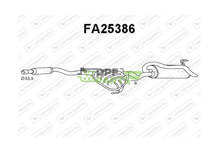 Tłumik FIAT - 46520511 46554991 71765117