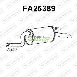 Tlumič FIAT - 46454360 46554359 46554361