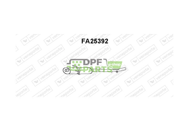 Tłumik CITROËN / FIAT / PEUGEOT - 171752 171753 1717C3