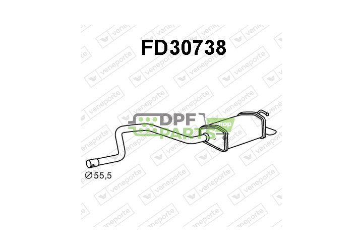 Tlumič FORD - 1117843 1206279 1219626