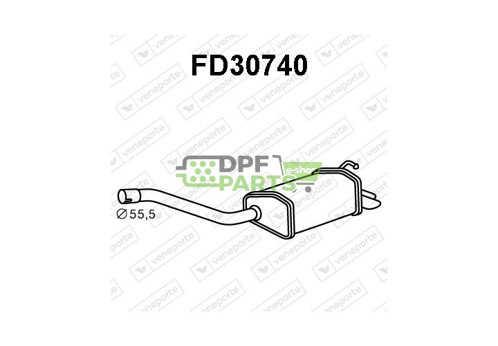 Tlumič FORD - 1117851 1129757 1148371