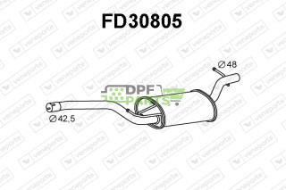 Tłumik FORD / VOLVO - 1306076 1307934 1333988