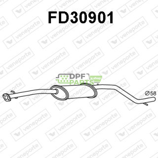 Tlumič FORD - 1148391  