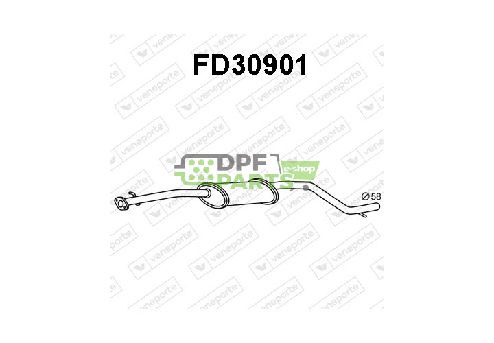 Tlumič FORD - 1148391  
