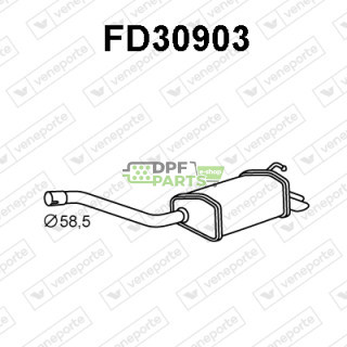 Tłumik FORD - 1148401 1149724 1213483