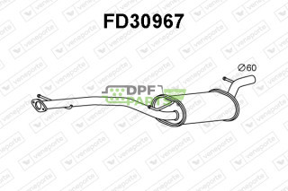 Tłumik FORD / VOLVO - 1306766 1368317 1677758