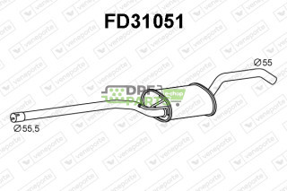 Tłumik FORD - 1872072 F1F15C257DA 