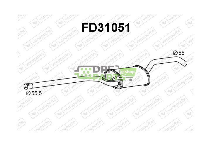Tłumik FORD - 1872072 F1F15C257DA 