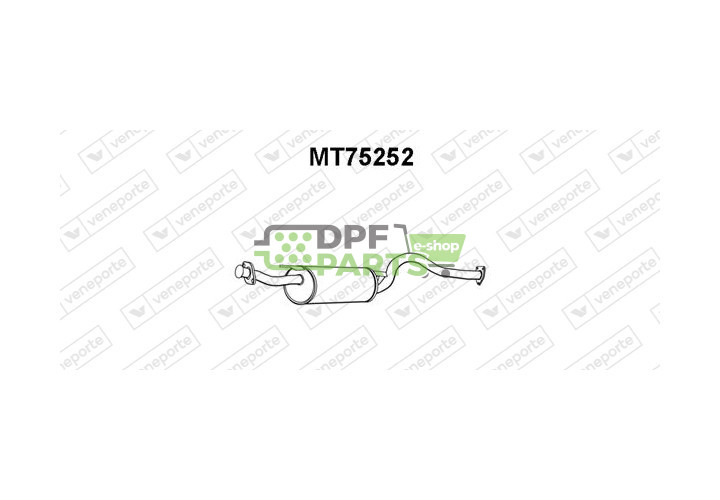 Tlumič MITSUBISHI - MR161216 MR161218 MR187151