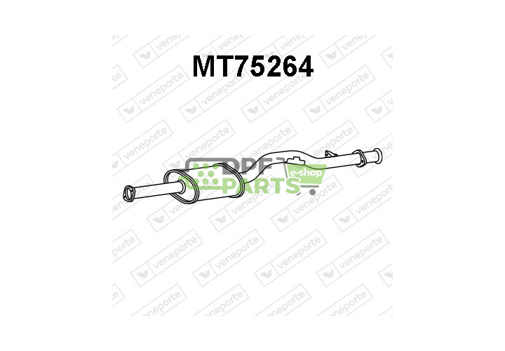 Tlumič MITSUBISHI - MR127375 MR431800 