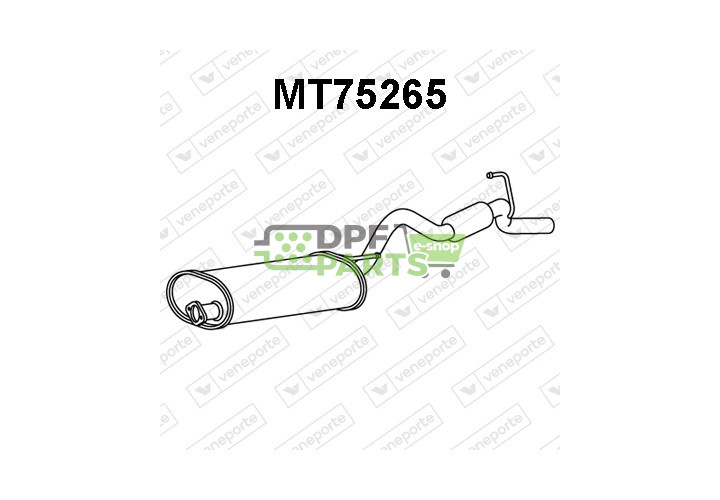 Tlumič MITSUBISHI - MR127383 MR552486 XR127383