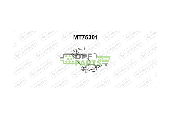 Tlumič MITSUBISHI - MB890136 MB924346 MR188875
