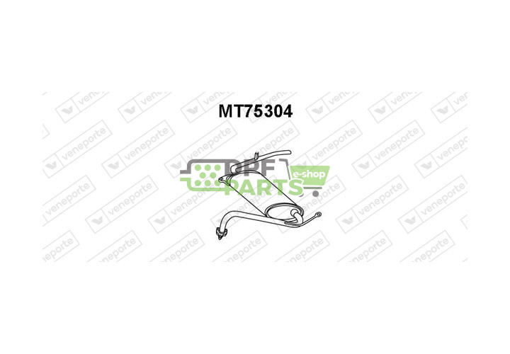 Tlumič MITSUBISHI - MB514121 MB687510 