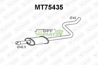Tłumik MITSUBISHI / SMART - 4544900315 MR597568 