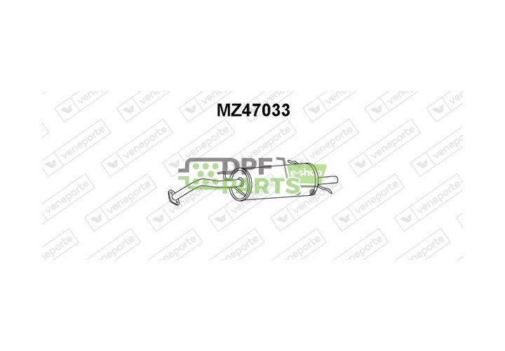 Tłumik MAZDA - B32740100E B69240100B B69240100D