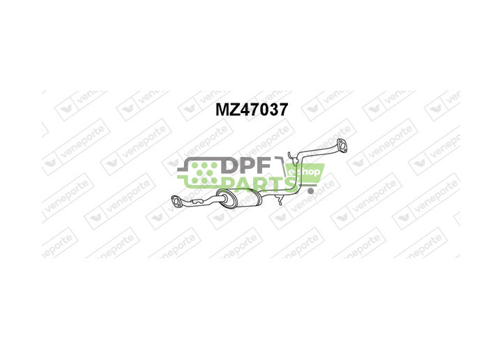 Tlumič MAZDA - 569140300 B69140300 B6E540300