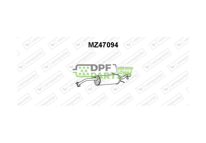 Tlumič MAZDA - FP0940100 FS0840100A FS0840100D9A