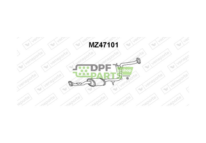 Tlumič MAZDA - B68940300 B689403009A 