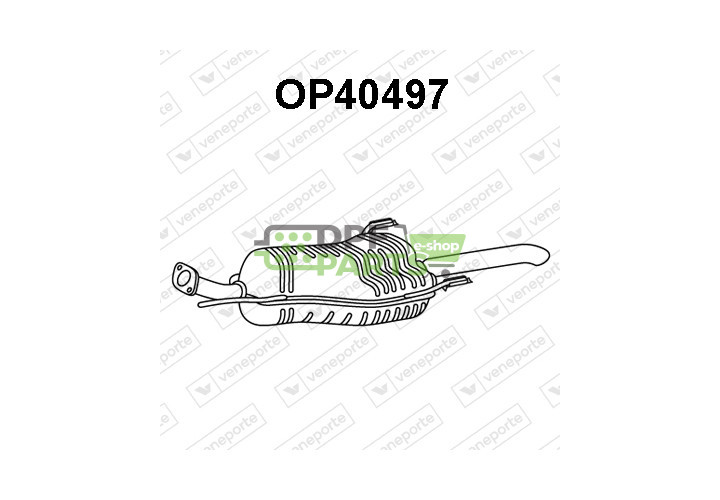 Tłumik OPEL / VAUXHALL - 13190138 13190142 24422989