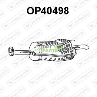 Tłumik OPEL / VAUXHALL - 13158584 13190140 13190143
