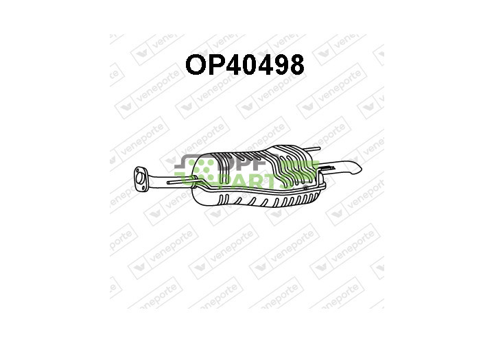 Tlumič OPEL / VAUXHALL - 13158584 13190140 13190143