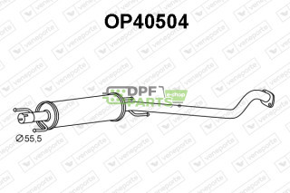 Tłumik OPEL / VAUXHALL - 24423016 5852065 5852110