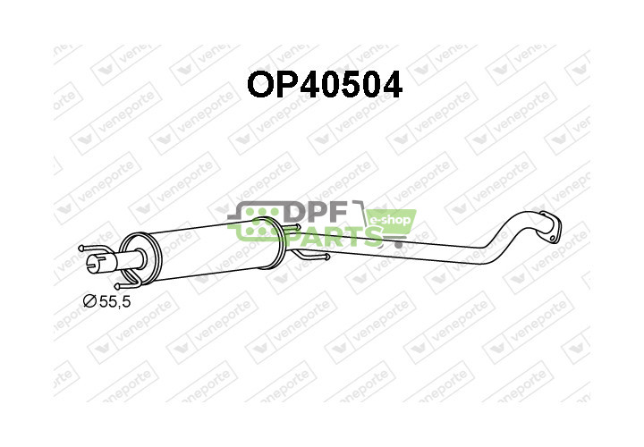Tlumič OPEL / VAUXHALL - 24423016 5852065 5852110