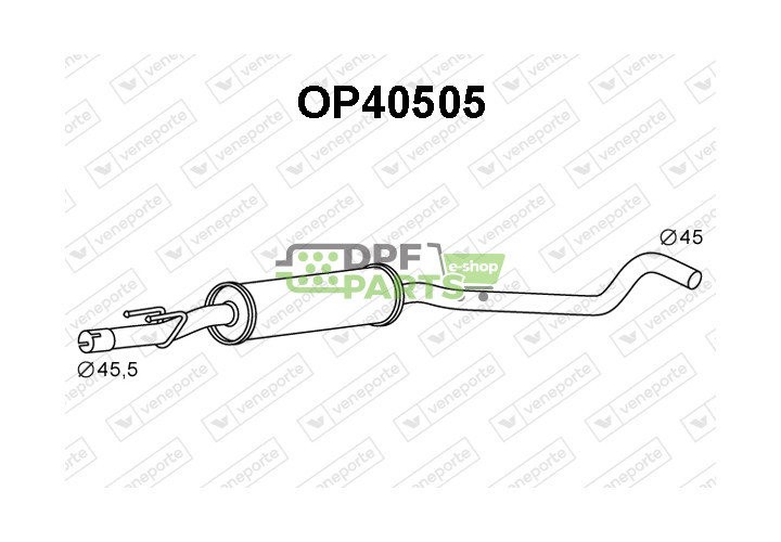 Tlumič OPEL / VAUXHALL - 5852088 9202076 