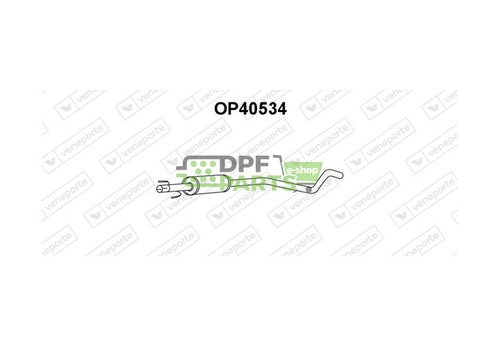 Tłumik OPEL - 13129236 5852230 5854549