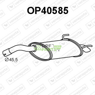 Tłumik OPEL / VAUXHALL - 13145319 24421917 5852176