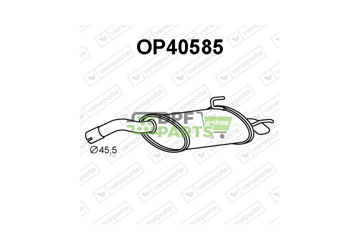 Tlumič OPEL / VAUXHALL - 13145319 24421917 5852176