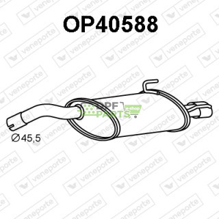 Tlumič OPEL / VAUXHALL - 13101997 13145321 13156926