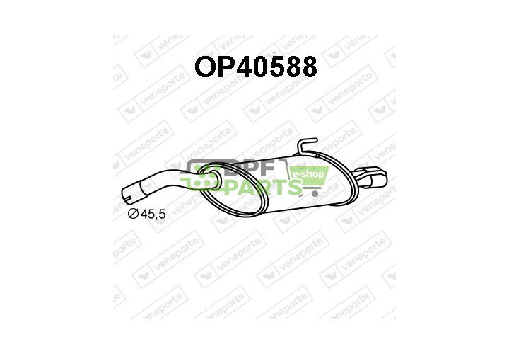 Tlumič OPEL / VAUXHALL - 13101997 13145321 13156926