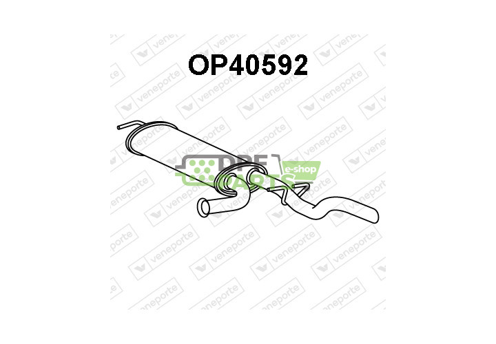 Tłumik NISSAN / OPEL / RENAULT - 2010000Q0A 2010000Q0B 2010000QAB